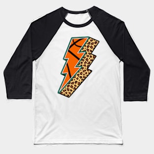 Basketball lightening leopard Baseball T-Shirt